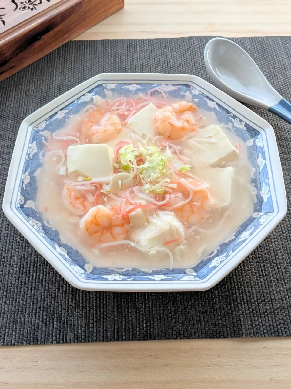 ふわふわ豆腐とエビのとろ〜りあんかけ|家飲み♥ちよ｜旧ぶりてりあさん