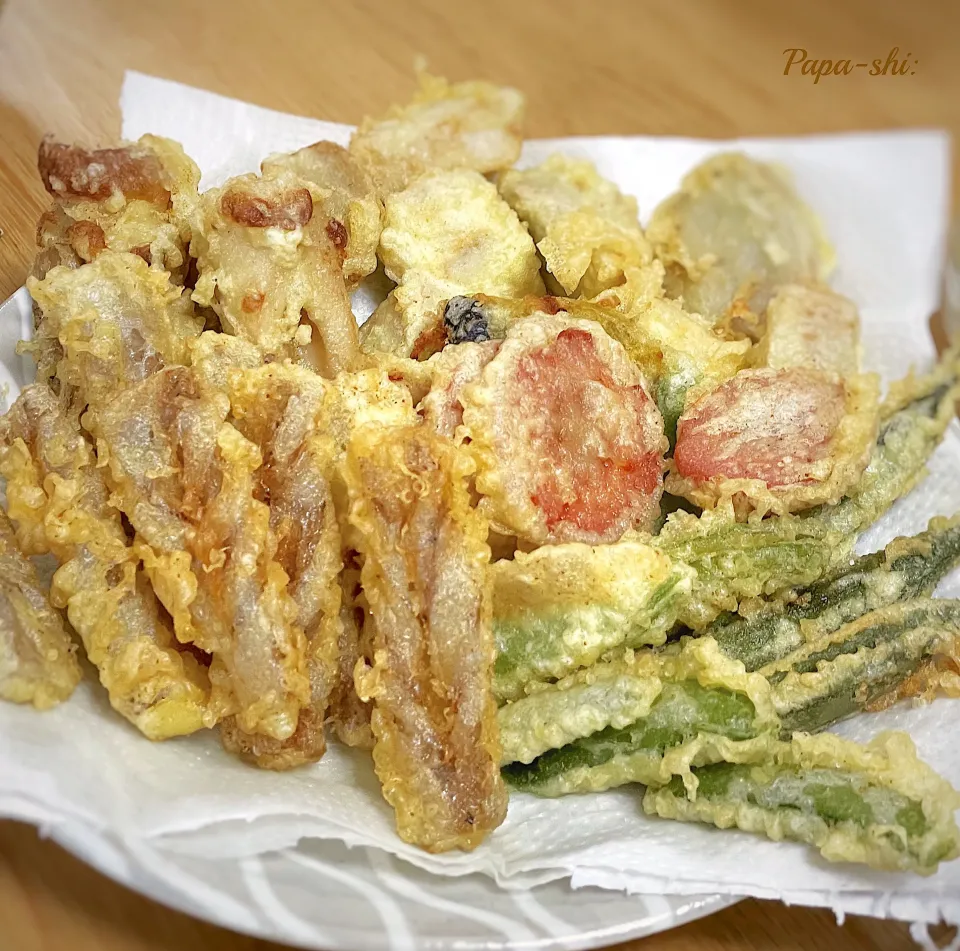 おせちリメイク　煮しめの天ぷら|パパ氏さん