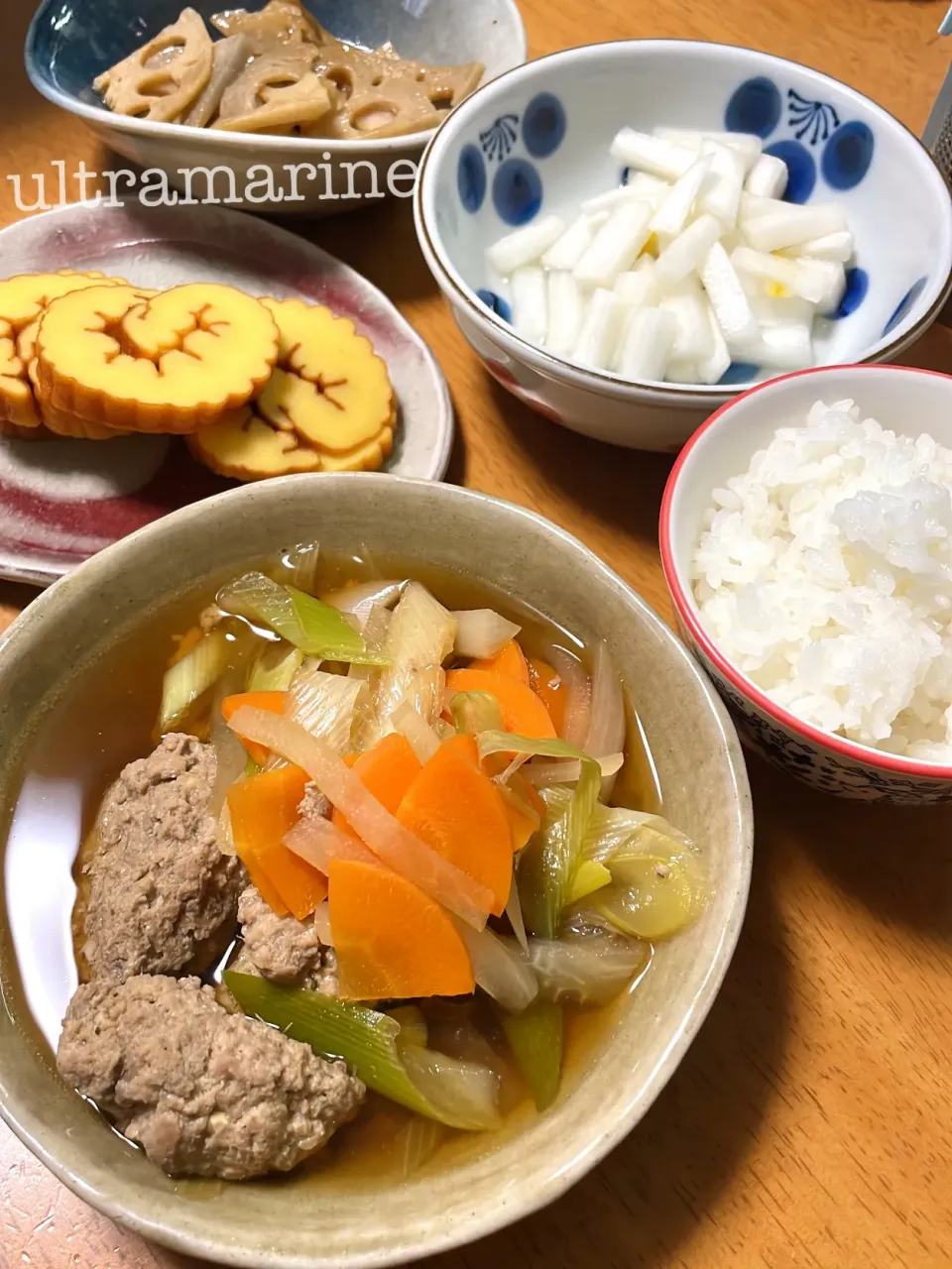 ＊いわしのつみれ汁でほっとするごはん♬＊|ultramarineさん