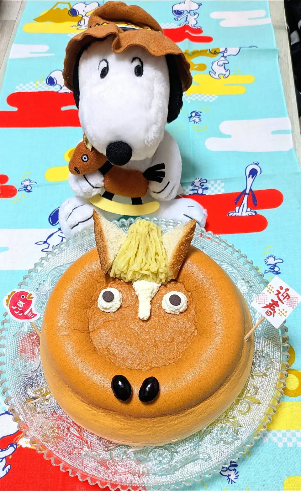 干支ケーキ🐴お顔真ん丸な昔は走れた🏇|ひとみんΨ(*´∀｀)Ψさん