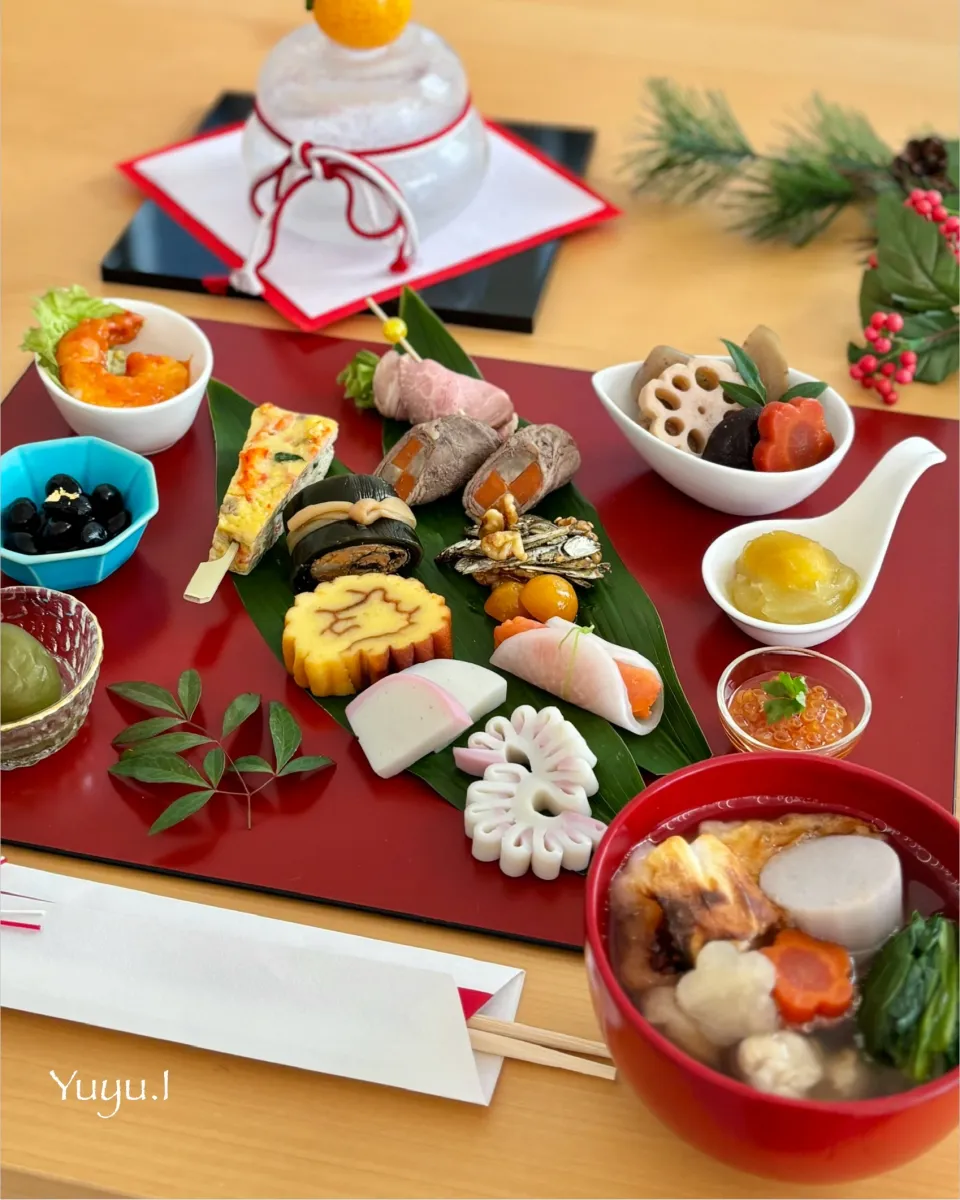 🎍1月2日🎍おせちの残りでワンプレート|ゆーこどんさん