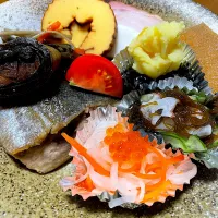 実家でのおせちプレート|DKさん