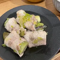 とろとろナスのネギ出汁肉巻き| meronさん