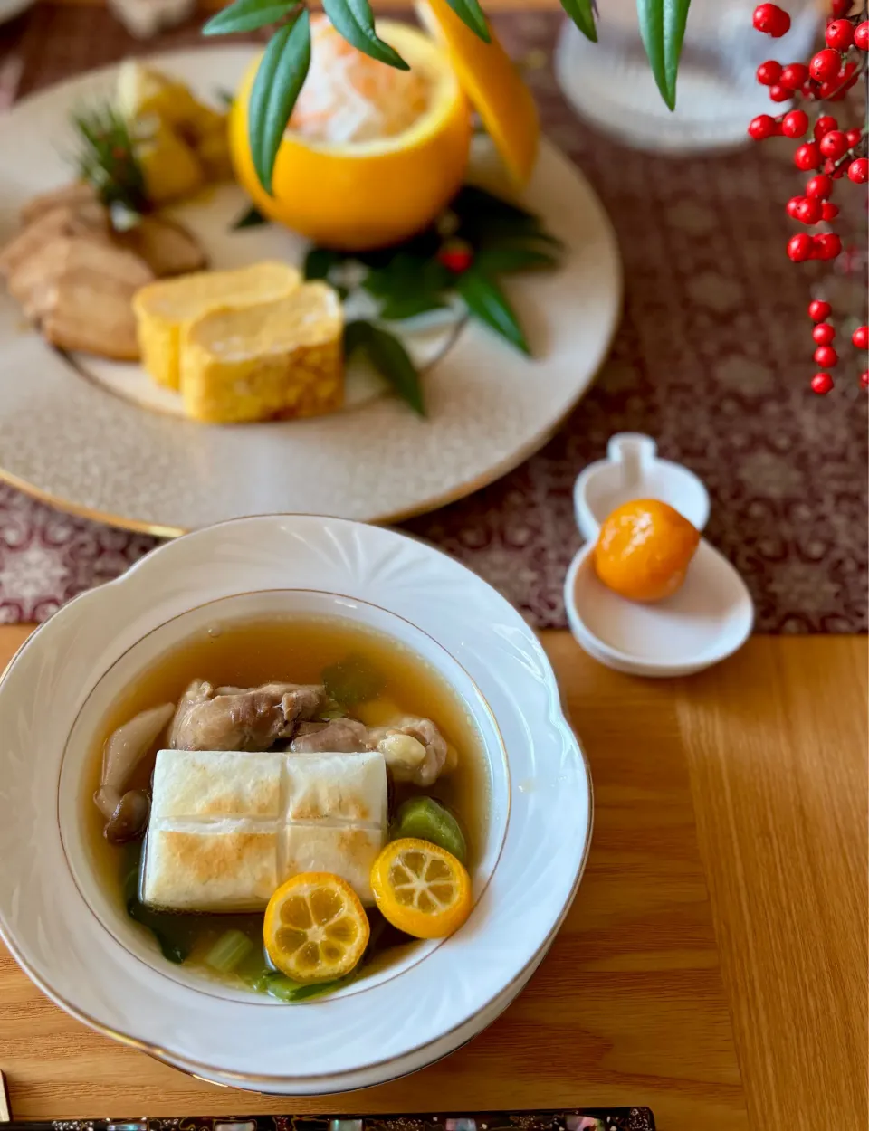 餅菜だけのシンプルお雑煮|naho_nonaさん