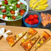 照り焼きチキンのピザ|ふわふわさん