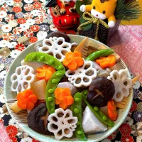 お花畑の筑前煮🌸