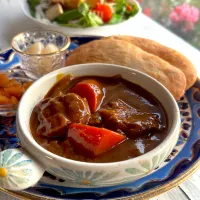 牛だしカレー&おせちリメイクサラダ🥗| とんちんさん