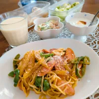 糖質ゼロ麺ナポリタン♪|まめころさん