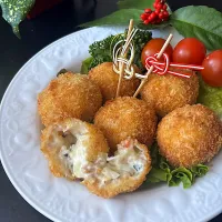 おせちクリームコロッケ ~飾り切りの切れ端も無駄なく使い切り