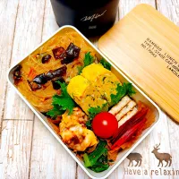 👲昼【麻婆春雨丼とスイチリマヨ揚げ餃子】🥟|Laniさん