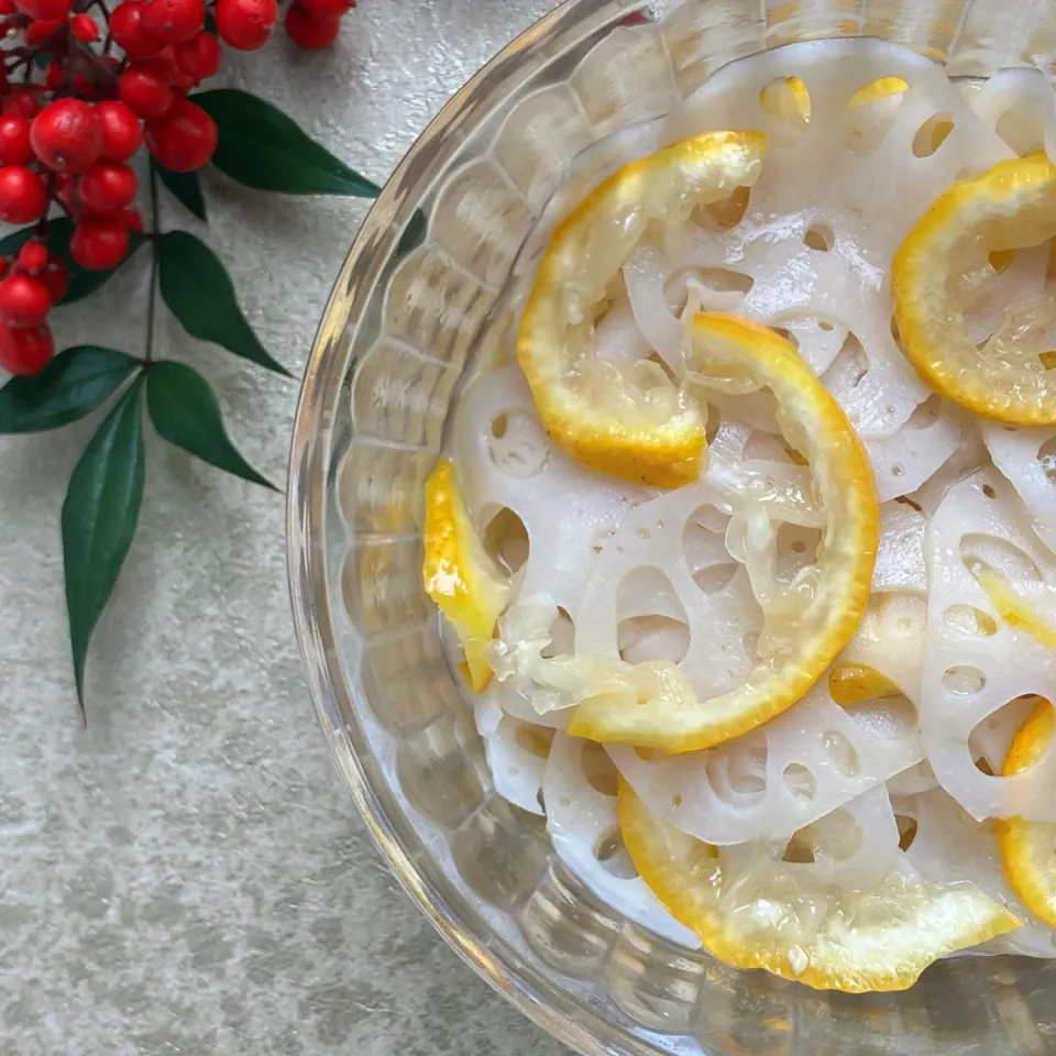 れんこんと柚子はちみつのビネガーマリネ|izoomさん