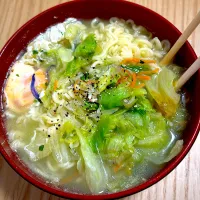 マルちゃん塩ラーメン| 狛犬さん