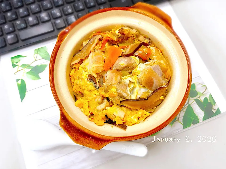 ⓜⓔⓝⓤ 親子土鍋丼🍲🥢|Tsuu_chan‪ ·͜·♡‬さん