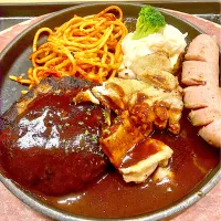 ハンバーグとグリルセット| ユキちゃんさん