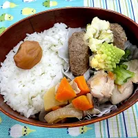 ハンバーグ、肉じゃが、鶏肉とブロッコリー炒🍱|なお🅿️さん