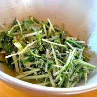 水菜とじゃこのサラダ| かすべえ!さん