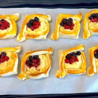 冷凍パイシートでベリーカスタードパイ|yukopunさん