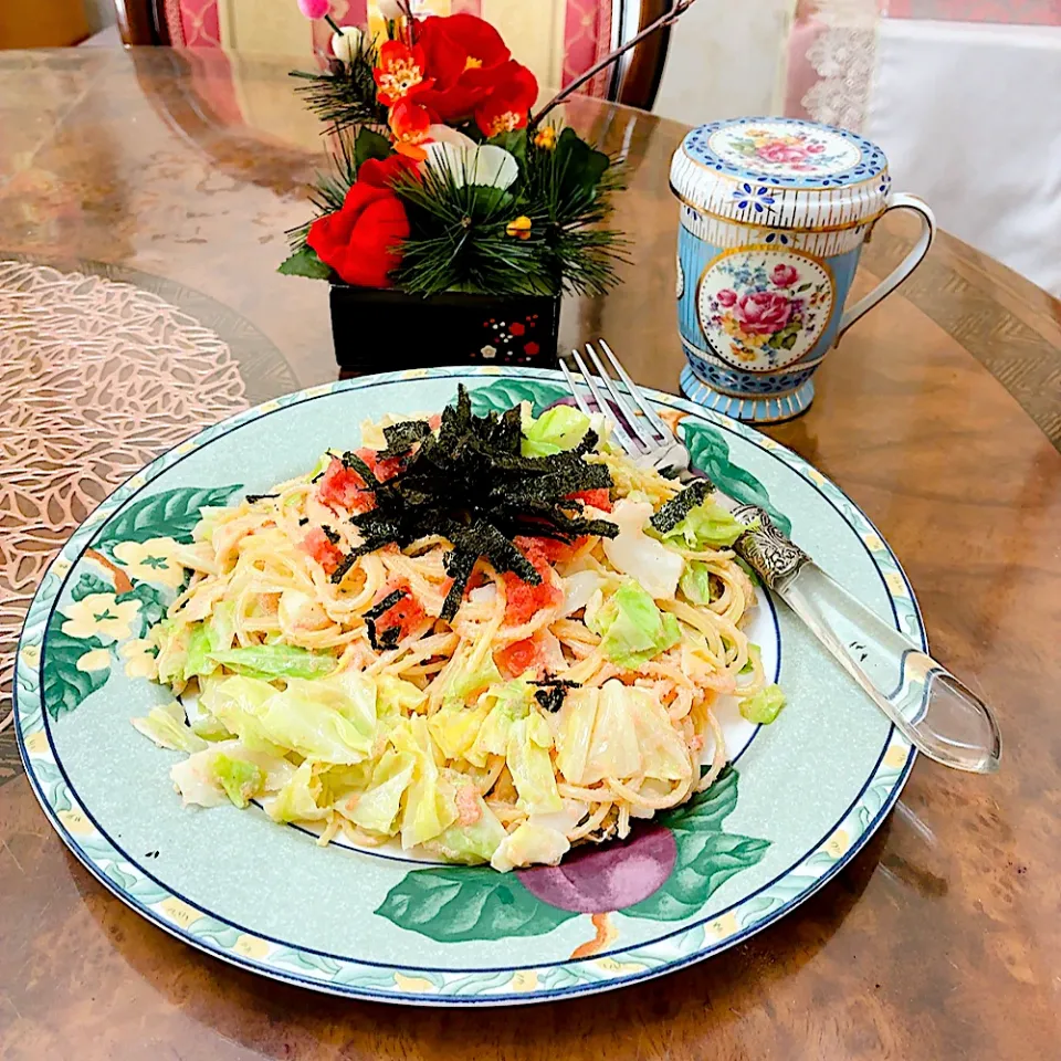 明太子パスタ🍝|ショコラさん