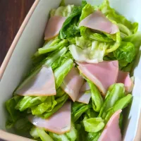 キャベツとハムの浅漬け風サラダ|ぱんだのままんさん