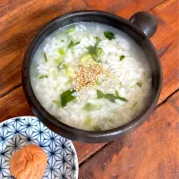 七草粥と昔ながらのしょっぱい梅干し|Nakaba Kobayashiさん