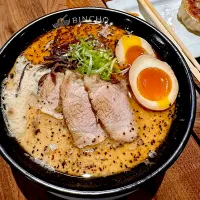 The Ramen that was being named the best in LA on Yelp; Spicy Tonkotsu with Tamago| gonbenさん