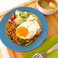 豆腐でかさ増しガパオ|Nagashima  Yukoさん