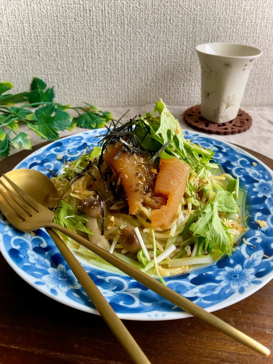 松前漬けde数の子☆和風パスタ|スイーツポテトさん