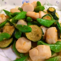 帆立とスナップエンドウの塩レモン|Mayayaさん