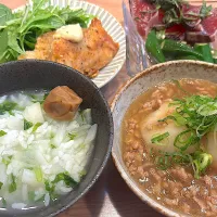 七草粥メインの夕飯|yukopunさん