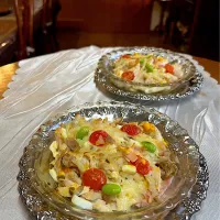 いぶりがっこクリチササミサラダ🥗リメイクグラタン|henryさん