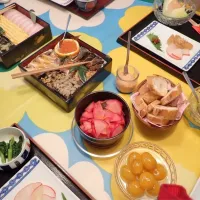 おうちで新年会|こむぎこさん