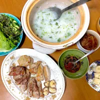 1/7七草粥で無病息災ディナー💕|さくたえさん