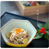 sakurakoさんの料理 七福なます(大根、人参、干し椎茸、白滝、油揚げ、銀杏、柚子)～お節料理にも入れる一品です(*^^*)～|yucca@さん