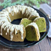 栗と甘納豆の抹茶パウンドケーキ