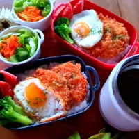 ハムカツカレー弁当✨| さらママさん