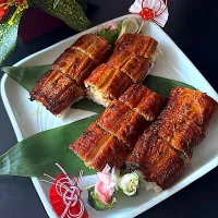 鰻ロール寿司で新年会|とんちんさん