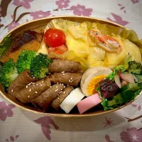 ぶりの照り焼き&🦀キャベツ包み&トモサンカク🍱|まーくんの妻さん