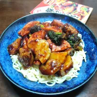 ストック食材ロス削減‼️💪🏻濃厚黒醤油炒めぶっかけ麺‼️🤣🍝👍🏻