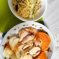 スイーツポテトさんの料理 鶏むね肉deマリネ☆ローストチキン、頂きもの津之輝で!!| m.rafuさん