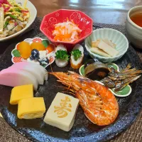 ワンプレートおせち🎍　　　　　　　　　筑前煮リメイクちらし寿司