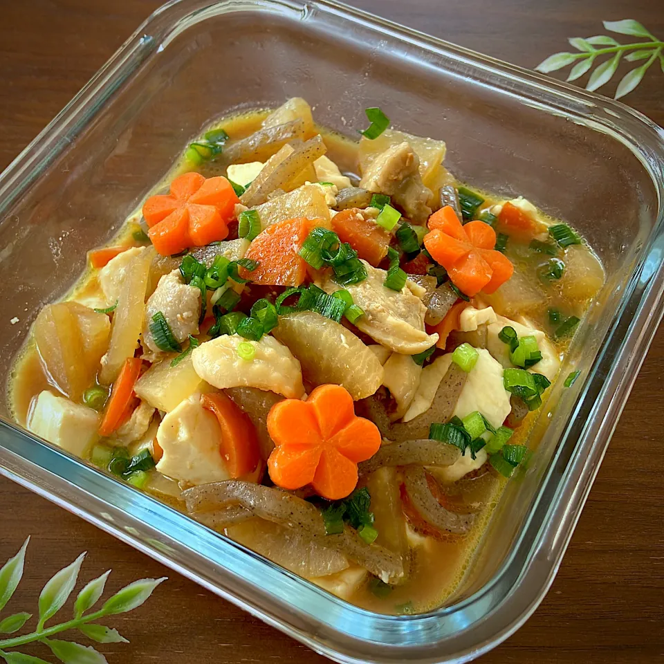 モツ煮風 鶏皮の味噌煮込み|紅茶とお菓子と時々ごはんさん