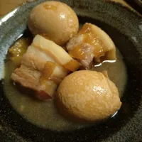 豚バラの角煮と煮卵|さと♂さん