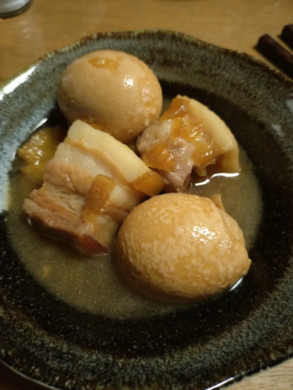 豚バラの角煮と煮卵|さと♂さん