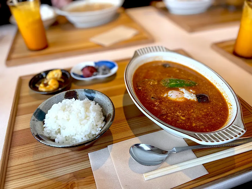 月見ナンコツスープカレー🍛|kyohinaさん