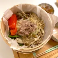 キノコと豚肉の蒸籠蒸し|Nagashima  Yukoさん