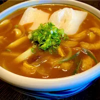 今日の麺好きランチは                                        「餅入りカレーうどん」|mottoさん