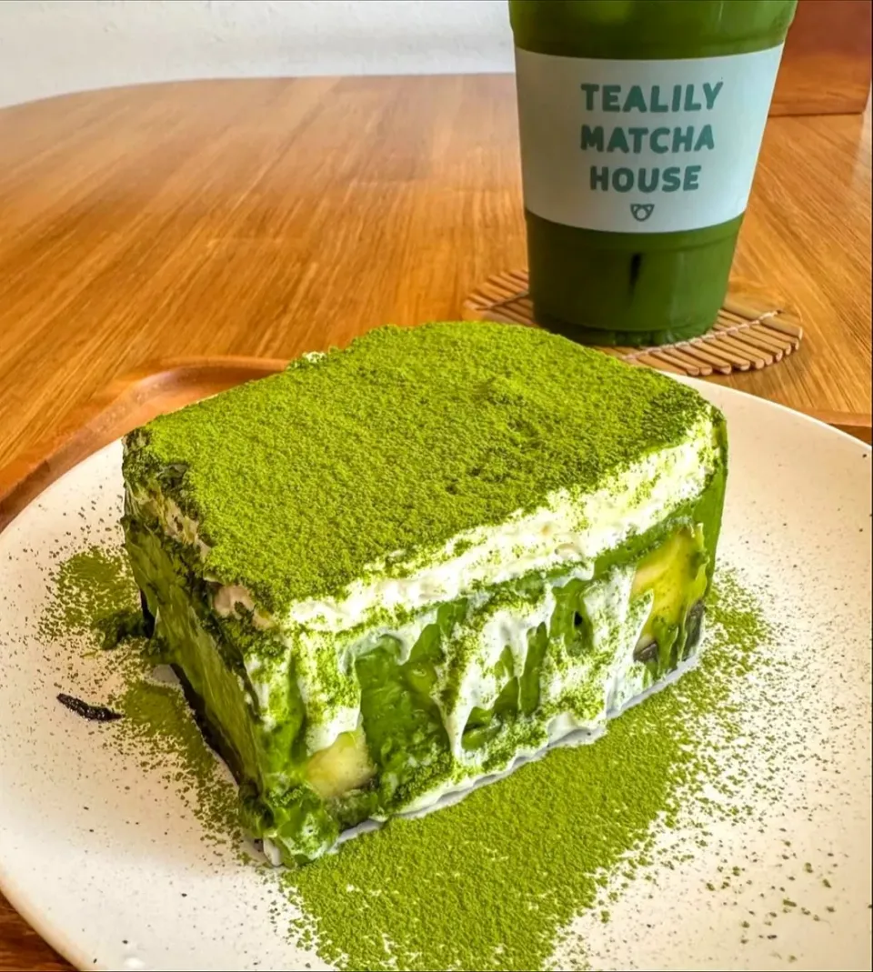 Rich & Luscious Matcha Tiramisu 🍵🍰🤤💚|An'leeさん