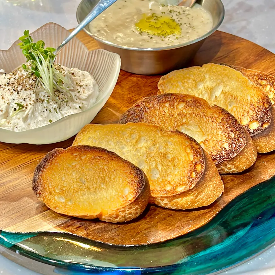 にんにくピュレとささみムースプレート|ぎんさん