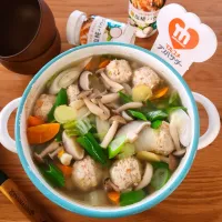 W生塩糀パウダーの具沢山スープ|ナオミさん