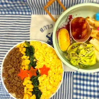 一応5色丼|ハリネズミさん